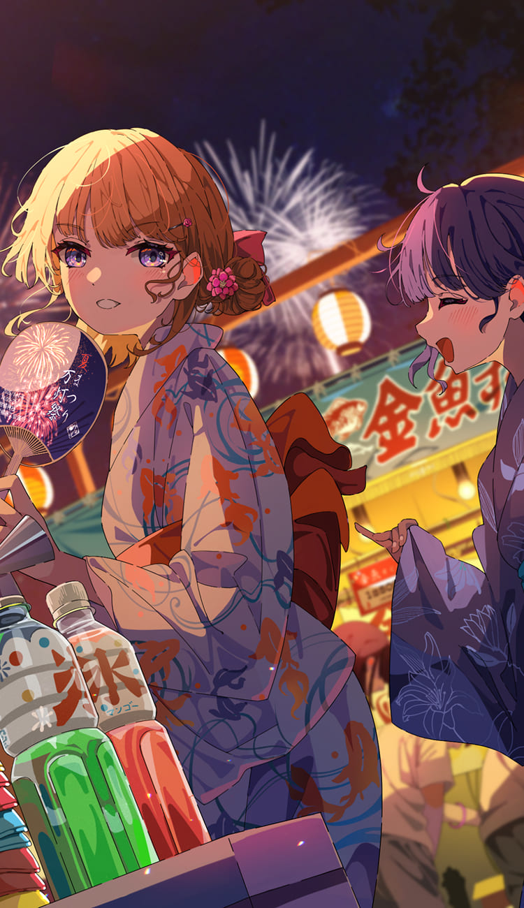 作品名：夏祭り（朔月八雲）